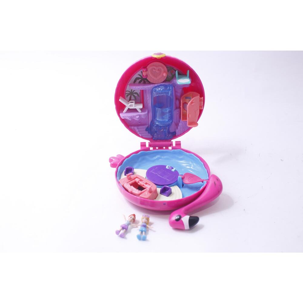 Polly Pocket, Pink Flamingo, Compact Play Set, Folding, 2017